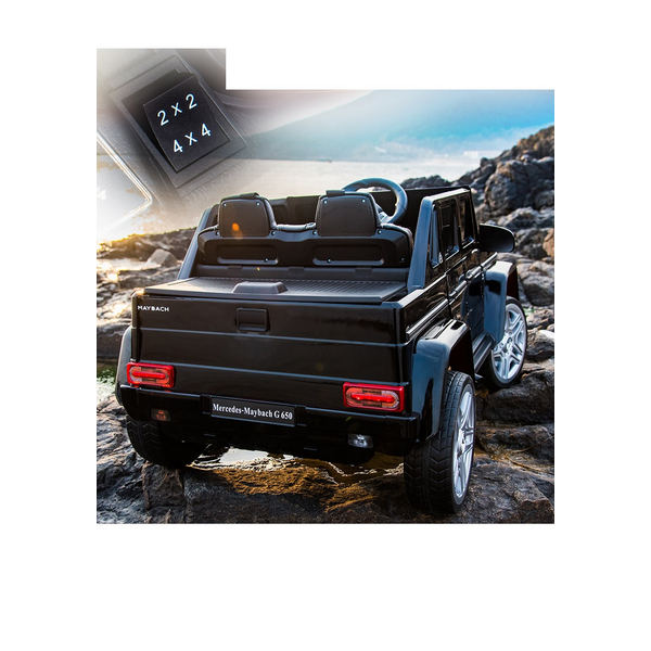 Продукт Акумулаторен джип Mercedes G650 Maybach 4X4, 12V , с меки гуми и кожена седалка - 0 - BG Hlapeta